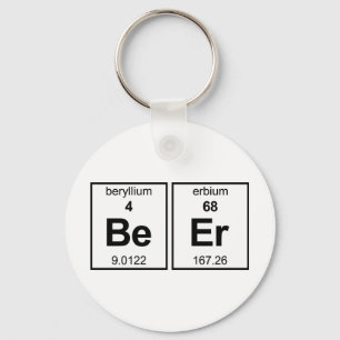BeEr Periodic Table Key Ring