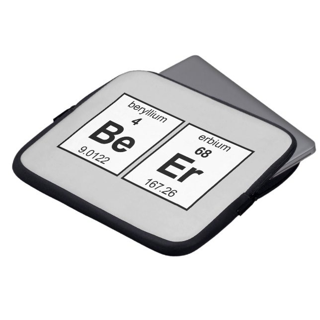 BeEr Periodic Table Laptop Sleeve (Front Top)