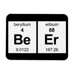 BeEr Periodic Table Magnet