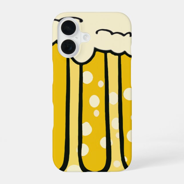 Beer Phone iPhone 16 Case (Back)