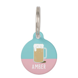 BEER (PINK) PET TAG