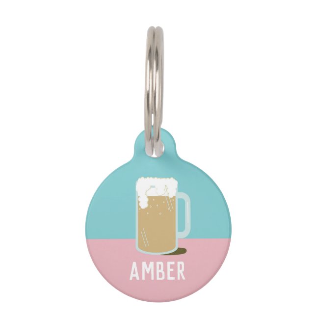 BEER (PINK) PET TAG (Front)