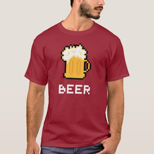 Beer Pixel Icon T-shirt (Front)