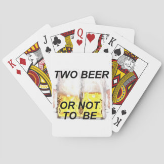 beer playing cards