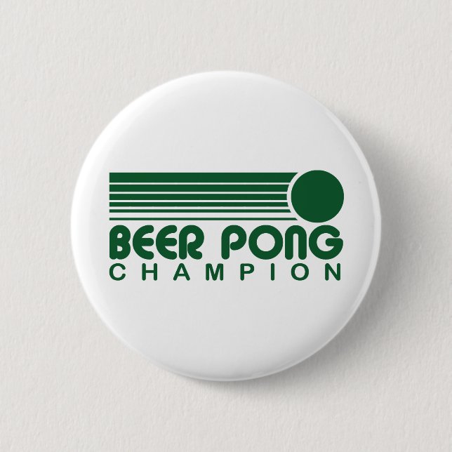 Beer Pong 6 Cm Round Badge (Front)