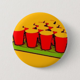 Beer Pong 6 Cm Round Badge