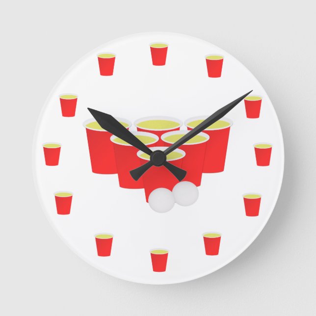 Beer Pong Battery Clock (Front)