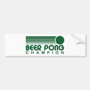 Beer Pong Bumper Sticker