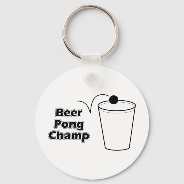 Beer Pong Champ Key Ring (Front)