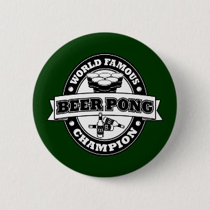Beer Pong Champion 6 Cm Round Badge