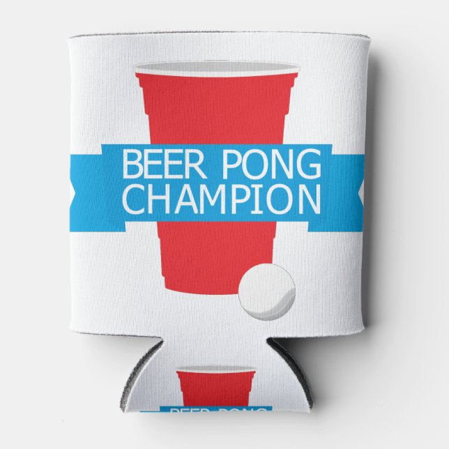beer pong champion can cooler (Front)
