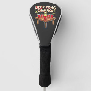 Beer Pong Champion Ping Pong Drinking Golf Head Cover