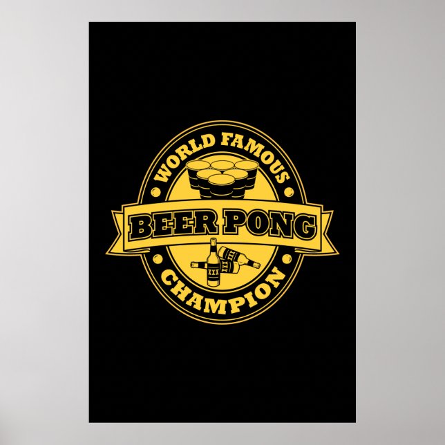 Beer Pong Champion Poster (Front)