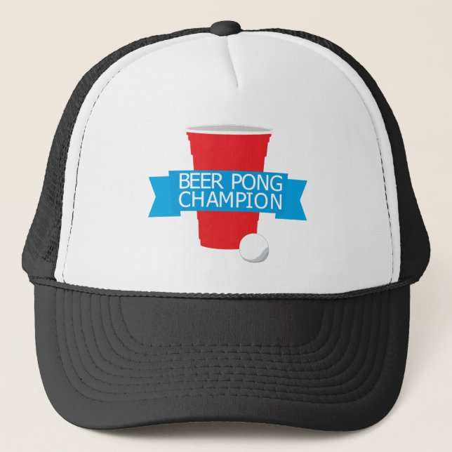 beer pong champion trucker hat (Front)