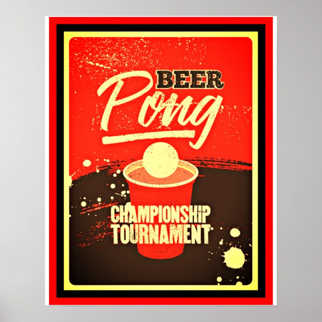 Beer Pong Championship Tournament  Poster (Front)