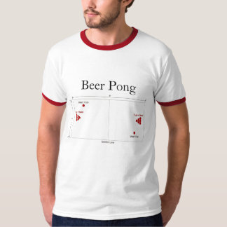 Beer Pong Diagram T-Shirt