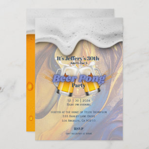 Beer pong Invitation