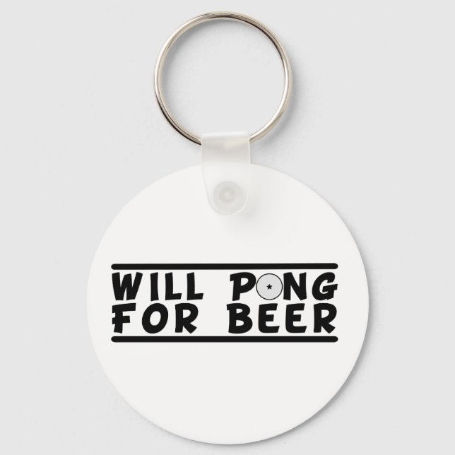 Beer Pong Key Chain (Front)