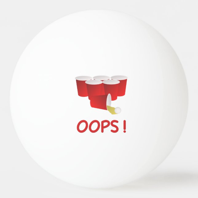 Beer Pong Ping Pong Ball (Front)