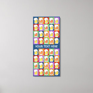 BEER Pop Art custom canvas print