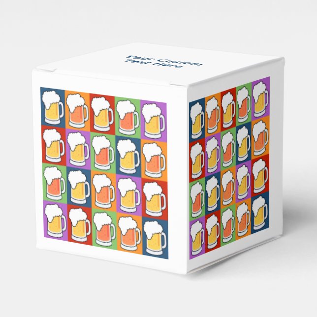 BEER Pop Art custom favour box (Front Side)