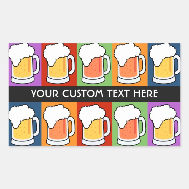 BEER Pop Art custom stickers (Front)