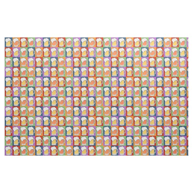 BEER Pop Art customisable fabric (Yard)