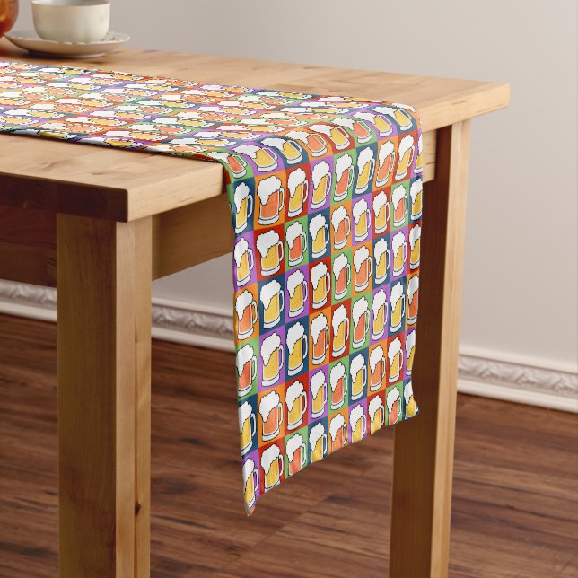 BEER Pop Art table runner (In Situ)