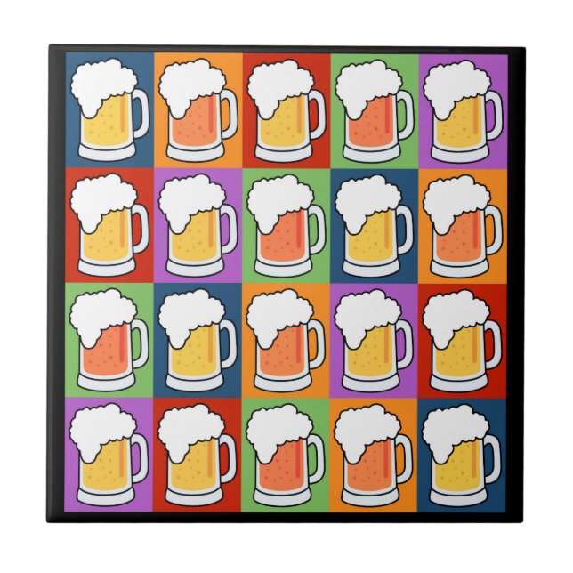 BEER Pop Art tiles (Front)