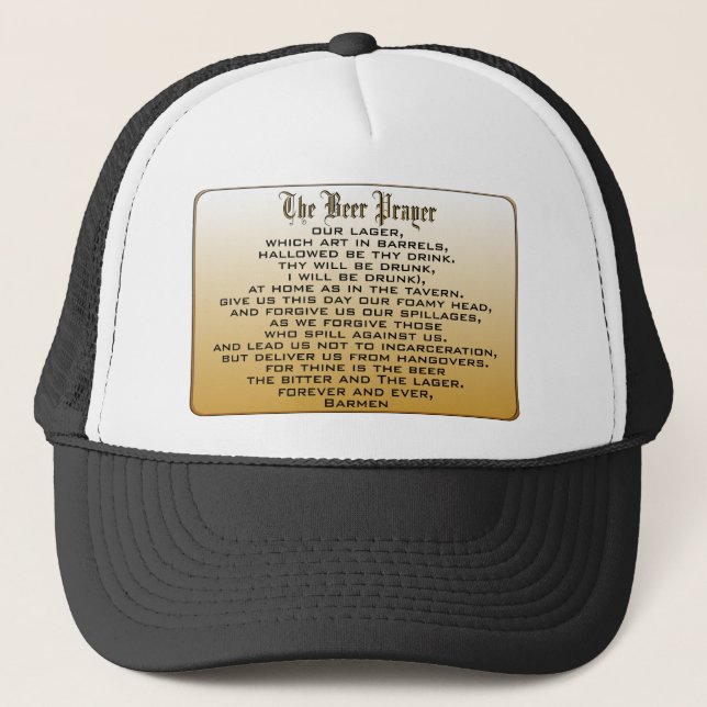 Beer Prayer Trucker Hat (Front)