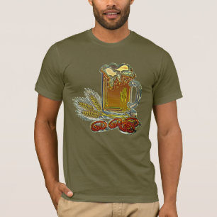 Beer pretzel oktoberfest pub bar fall T-Shirt
