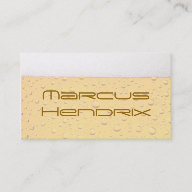 Beer Professional Business Cards (Front)