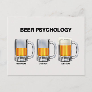 Beer Psychology Postcard