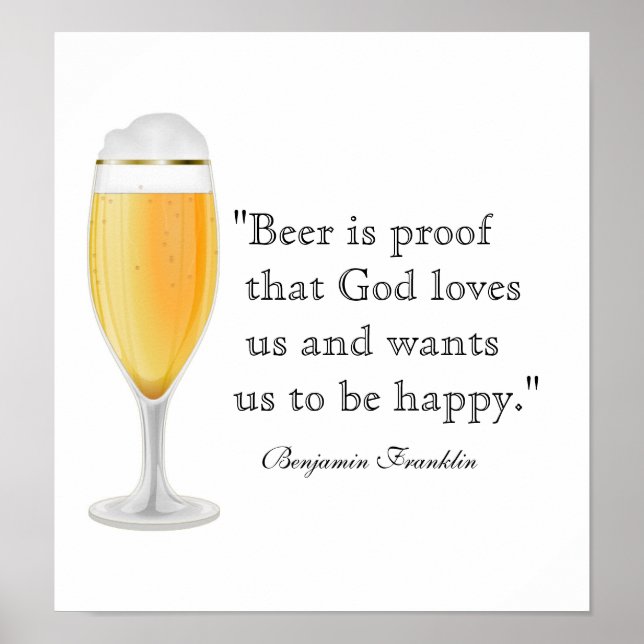 Beer Quote Poster (Front)