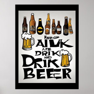  Beer Quote Poster
