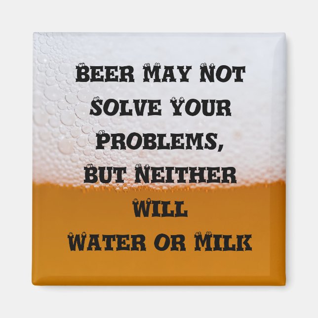 Beer quotes magnet (Front)