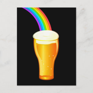 Beer Rainbow Postcard
