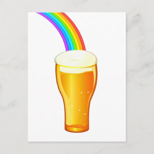 Beer Rainbow Postcard