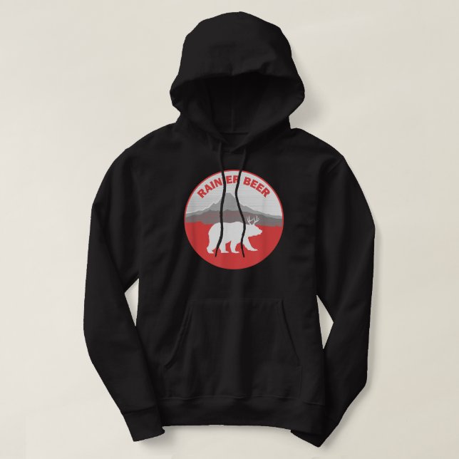 Beer Rainier apparel  Hoodie (Design Front)