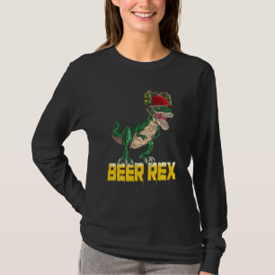 Beer Rex With Drinking Helmet T Rex Beer Helmet Ca T-Shirt