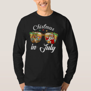 Beer Santa Claus Christmas in July Tee