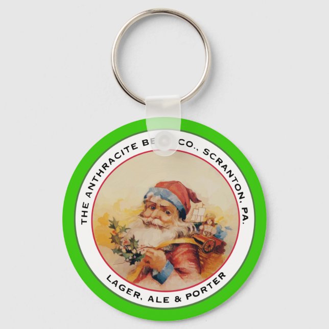 BEER SANTA KEY RING (Front)