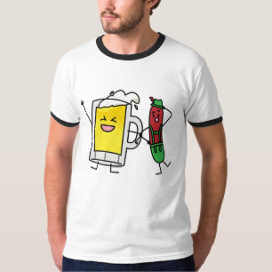 Beer sausage Octoberfest Oktoberfest lederhosen T-Shirt