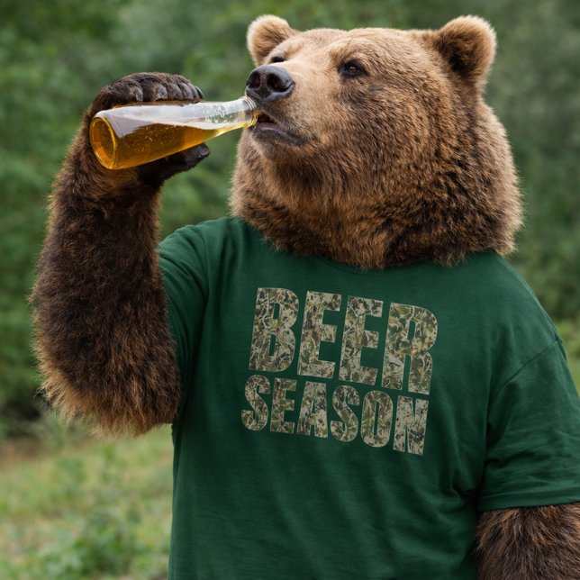 Beer Season: Camo On, Bottles Up T-Shirt (Creator Uploaded)