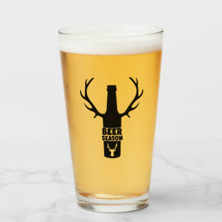 Beer Season Funny Beer Humour Glass