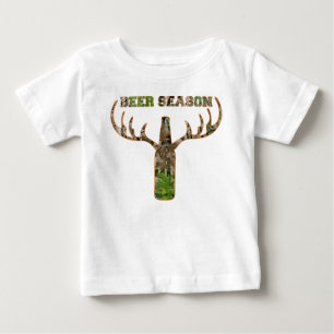 Beer Season Hunting Season Gift For Hunter Baby T-Shirt