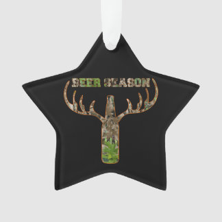 Beer Season Hunting Season Gift For Hunter Ornament