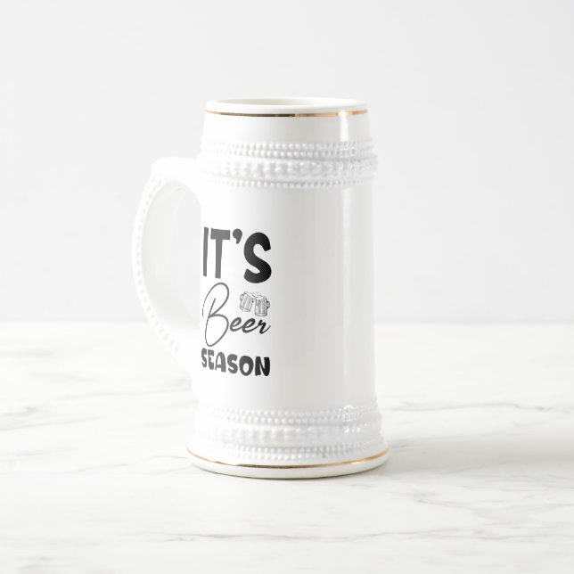 Beer Season Vibes Beer Stein (Front Left)