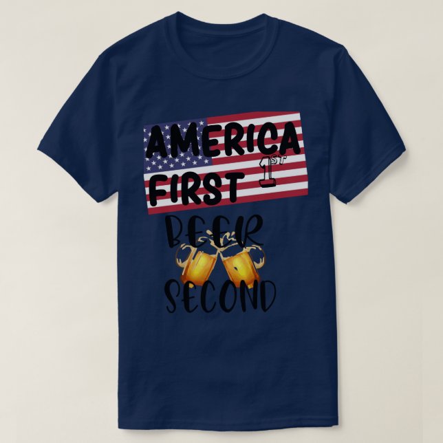 Beer second Graphic MASQUE T-Shirt (Design Front)