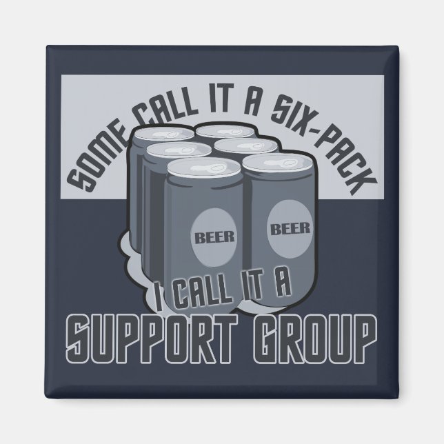 Beer Six Pack custom magnet (Front)